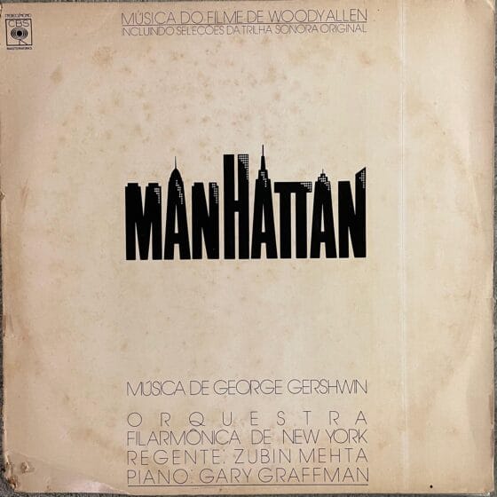 LP Música Do Filme De Woody Allen  “Manhattan”